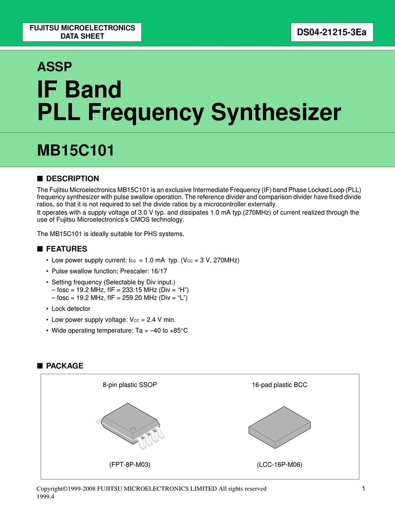 Fujitsu MB15C101 datasheet