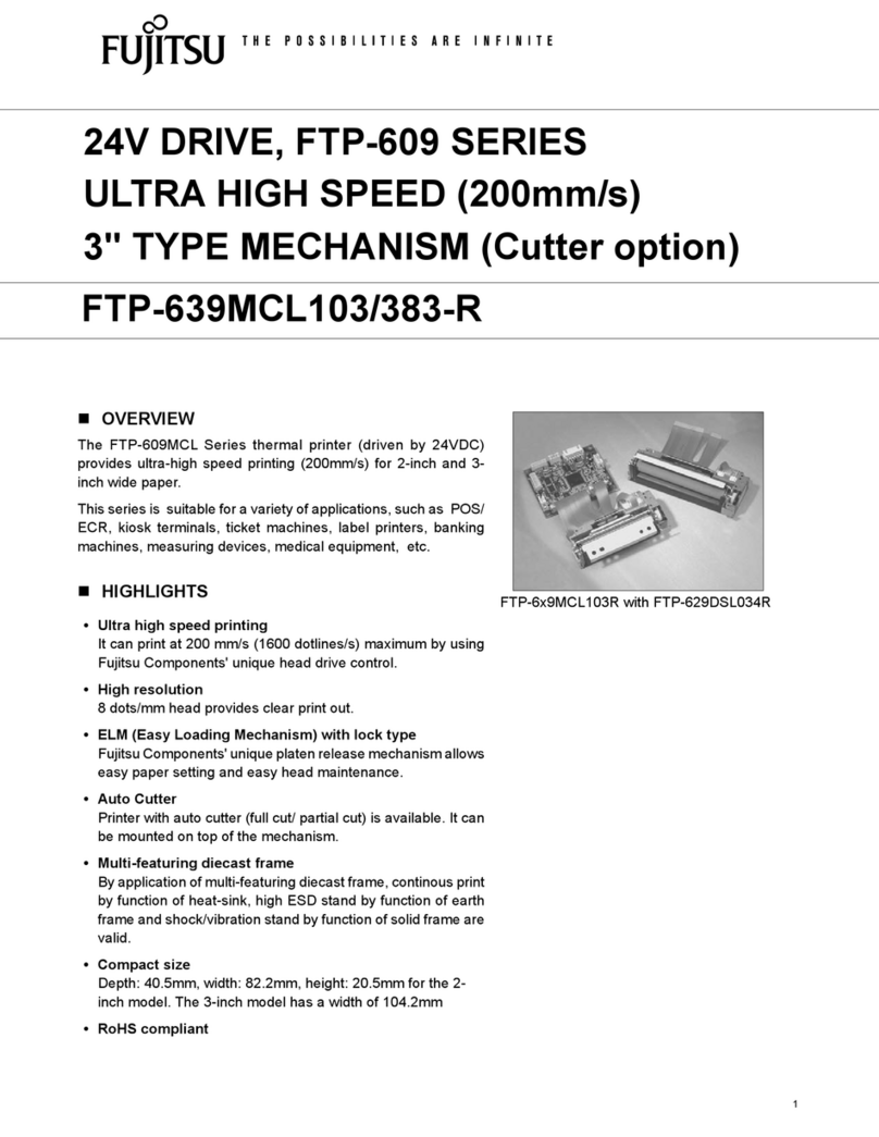 Fujitsu FTP-639MCL103/383-R User manual