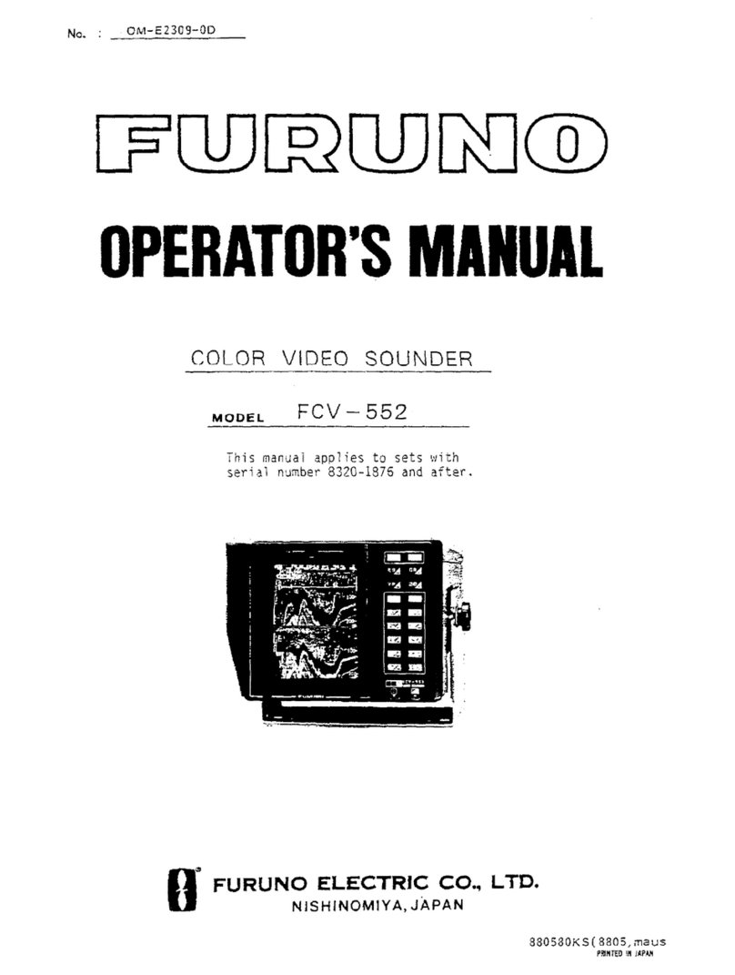 Furuno FCV-552 Operators User manual