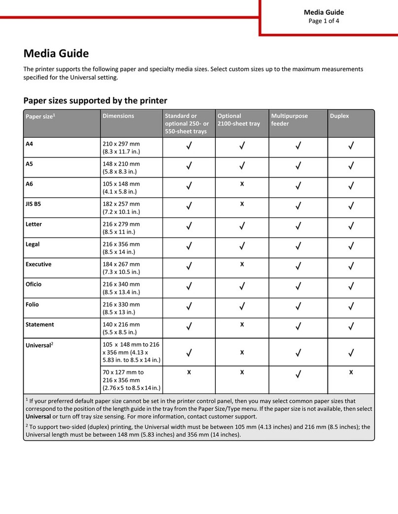 Lexmark MS710 Series Quick reference guide