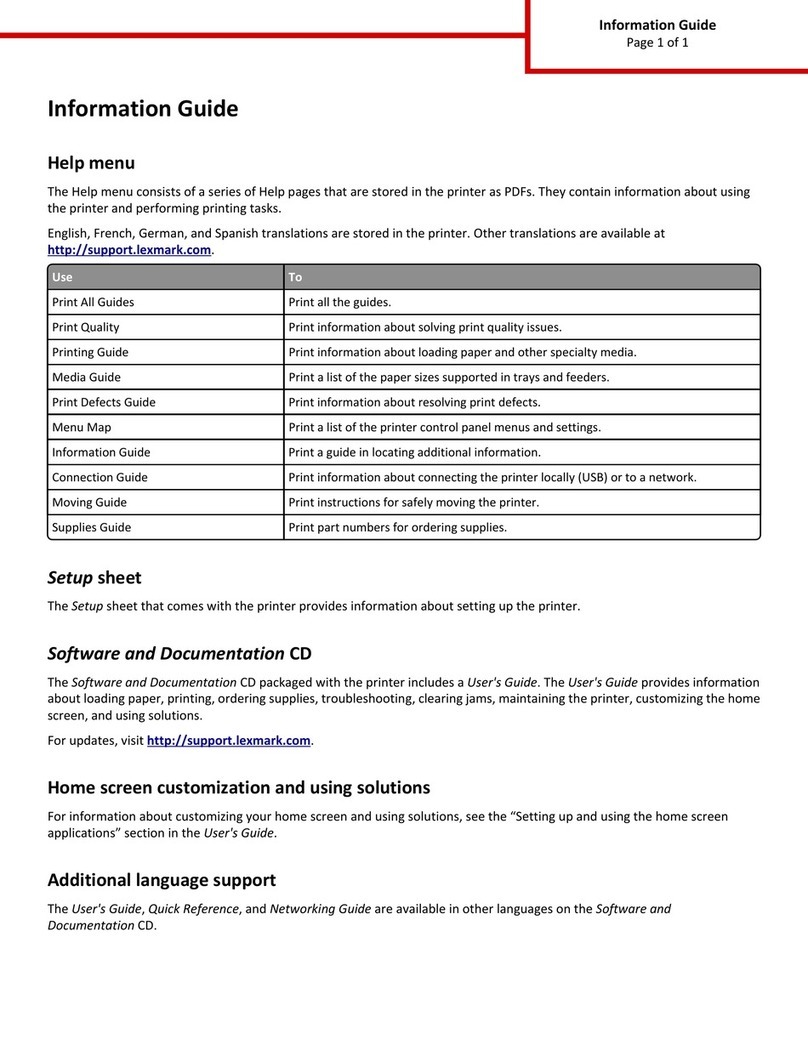 Lexmark MS610de Technical manual