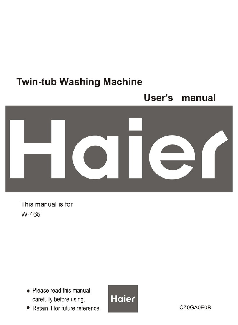 Haier W-465 User manual
