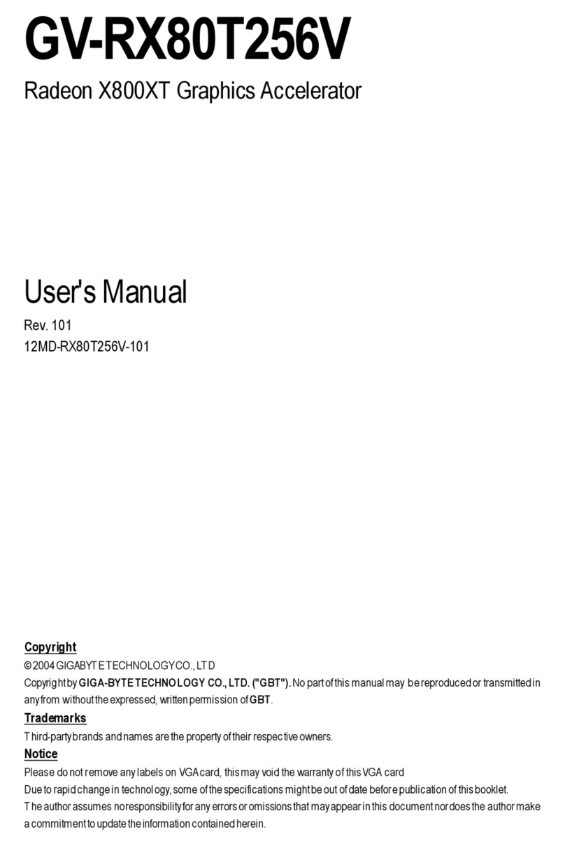 Gigabyte GV-RX80T256V user manual