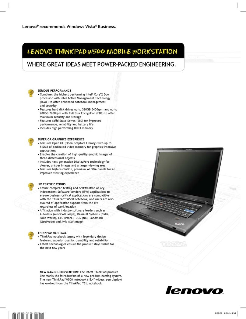 Lenovo 40612ZU User manual