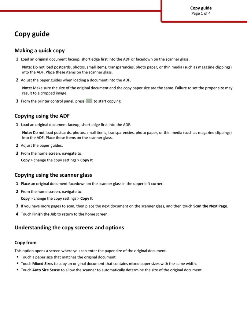 Lexmark Multifunction Laser User manual
