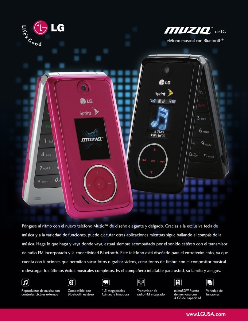 LG LX570 datasheet