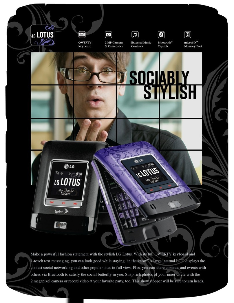 LG LX600 Black User manual