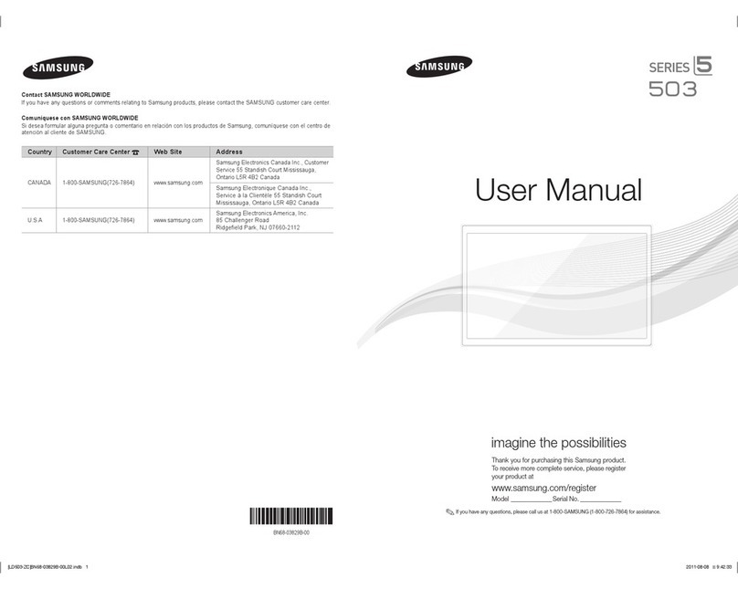Samsung LN46D503F6F User manual Samsung LN46D503F6F User manual