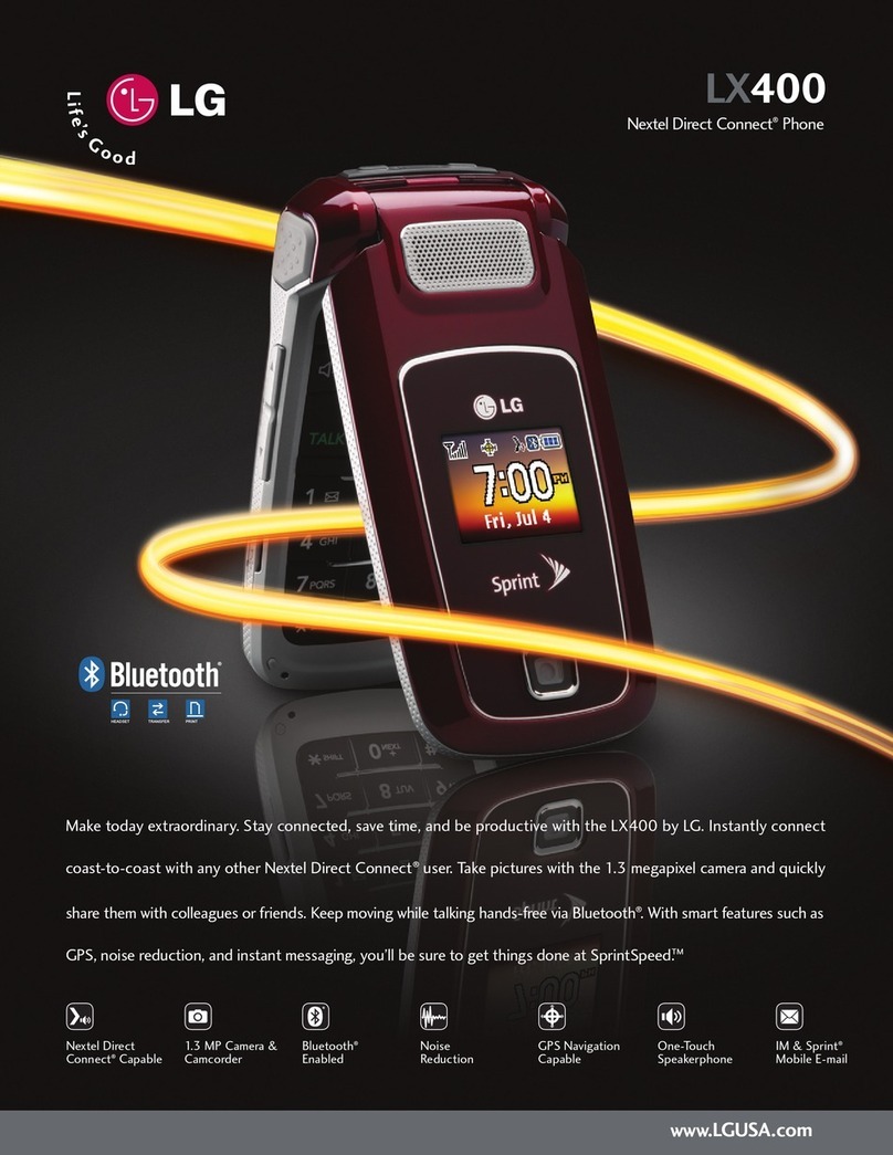 LG LX400 User manual