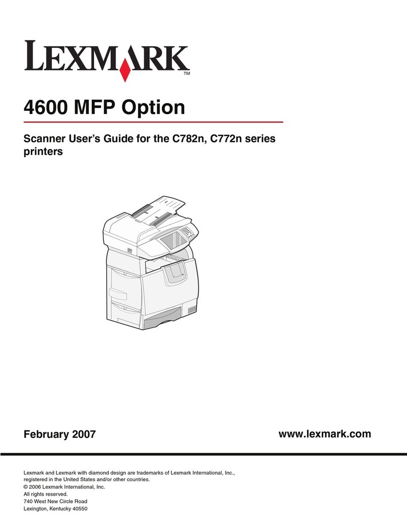 Lexmark Multifunction Laser User manual Lexmark Multifunction Laser User manual