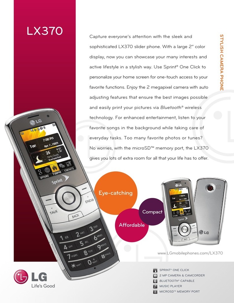 LG LX370 brochure
