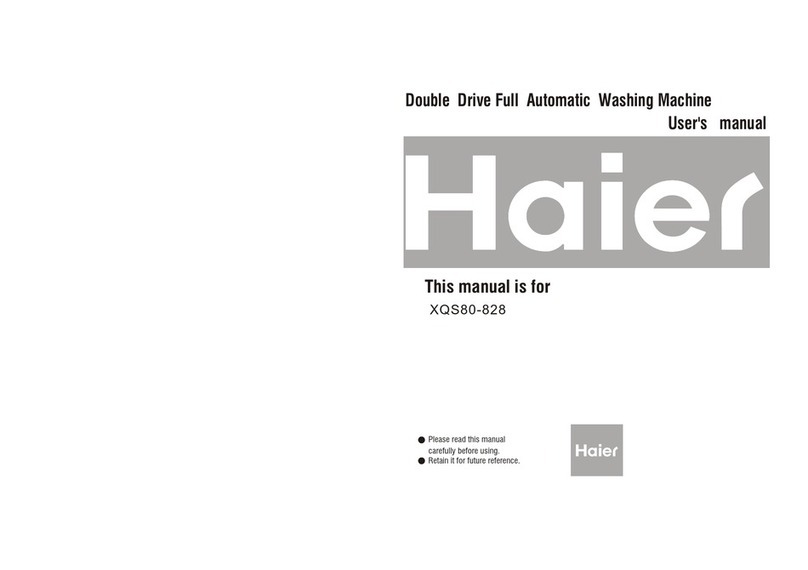 Haier XQS80-828 User manual Haier XQS80-828 User manual