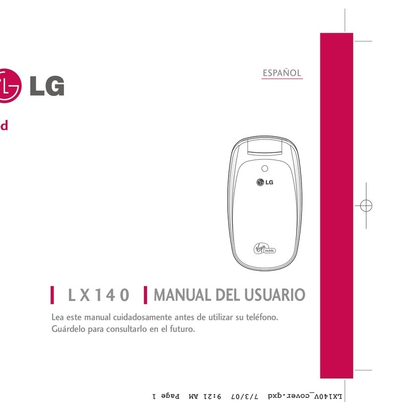 LG LX140 User guide