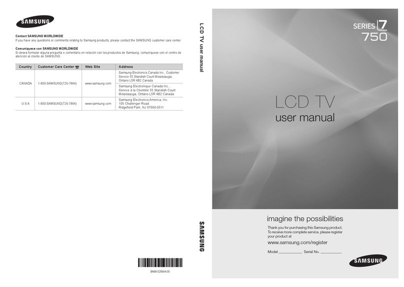 Samsung LN46C750R2F User manual