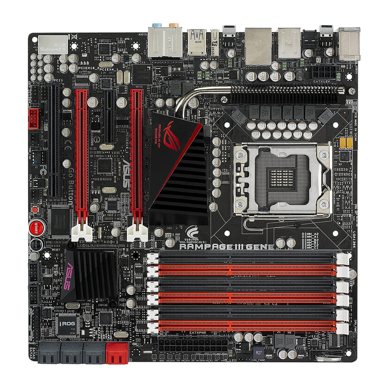 Asus Rampage III GENE User manual Asus Rampage III GENE User manual