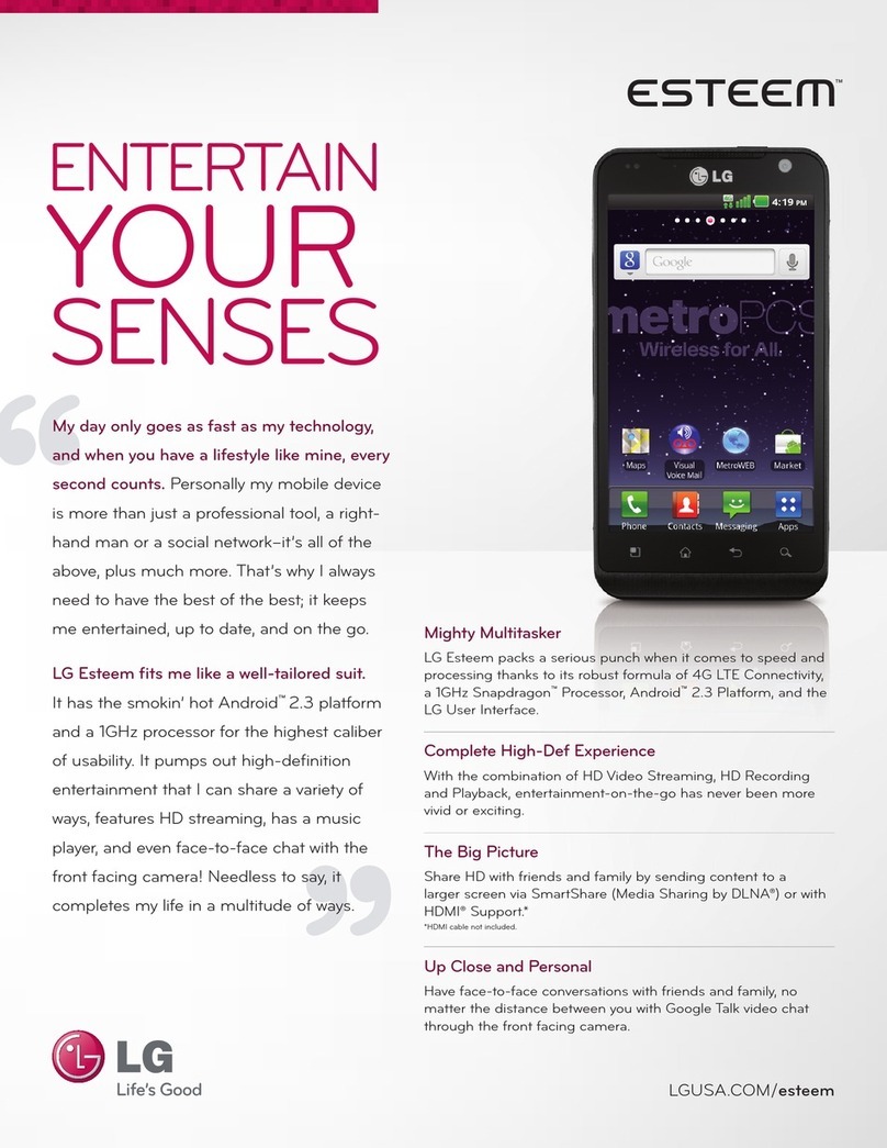 LG Esteem MS910 datasheet