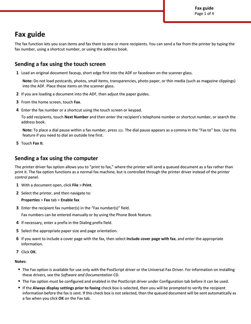 Lexmark Multifunction Laser Installation and maintenance instructions