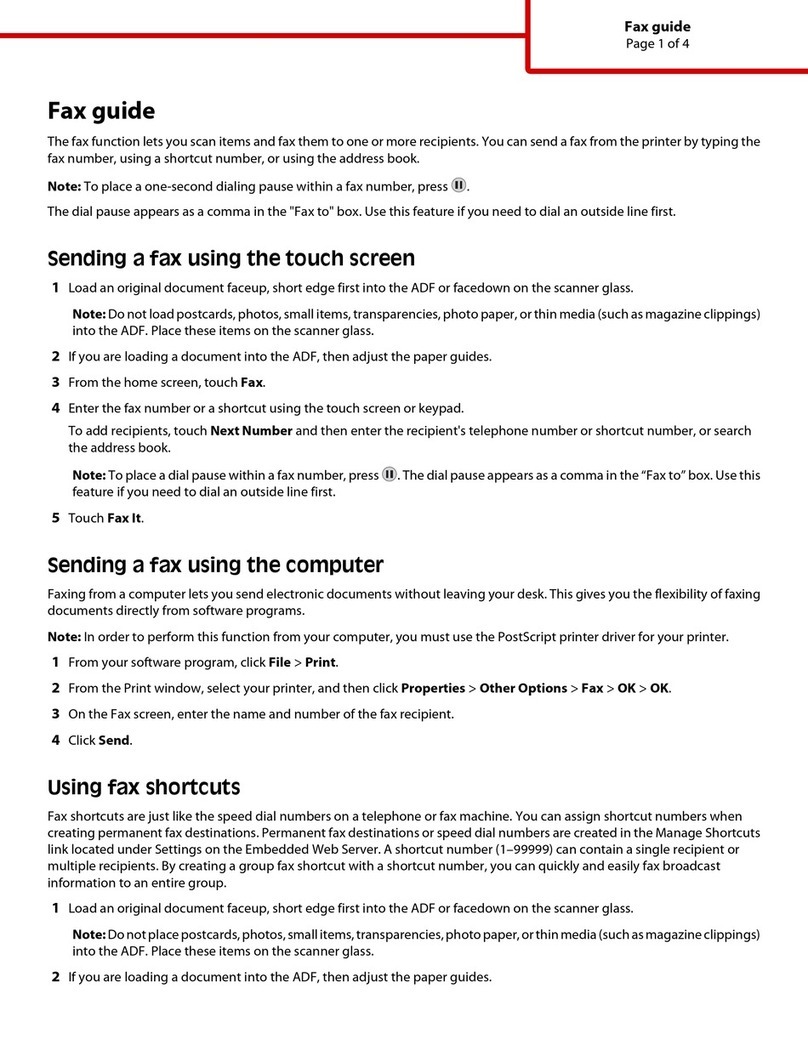 Lexmark Multifunction Laser Installation and maintenance instructions Lexmark Multifunction Laser Installation and maintenance instructions