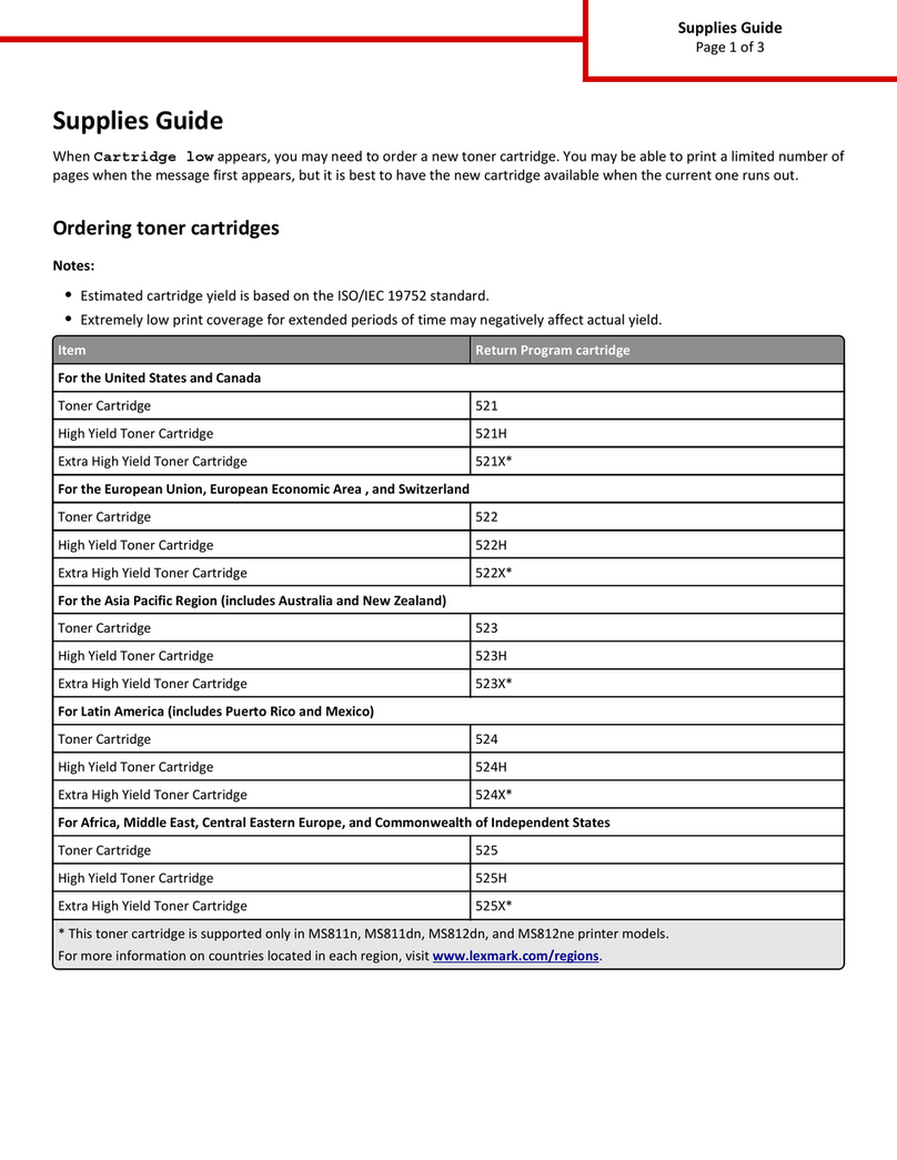 Lexmark MS810 Series User manual