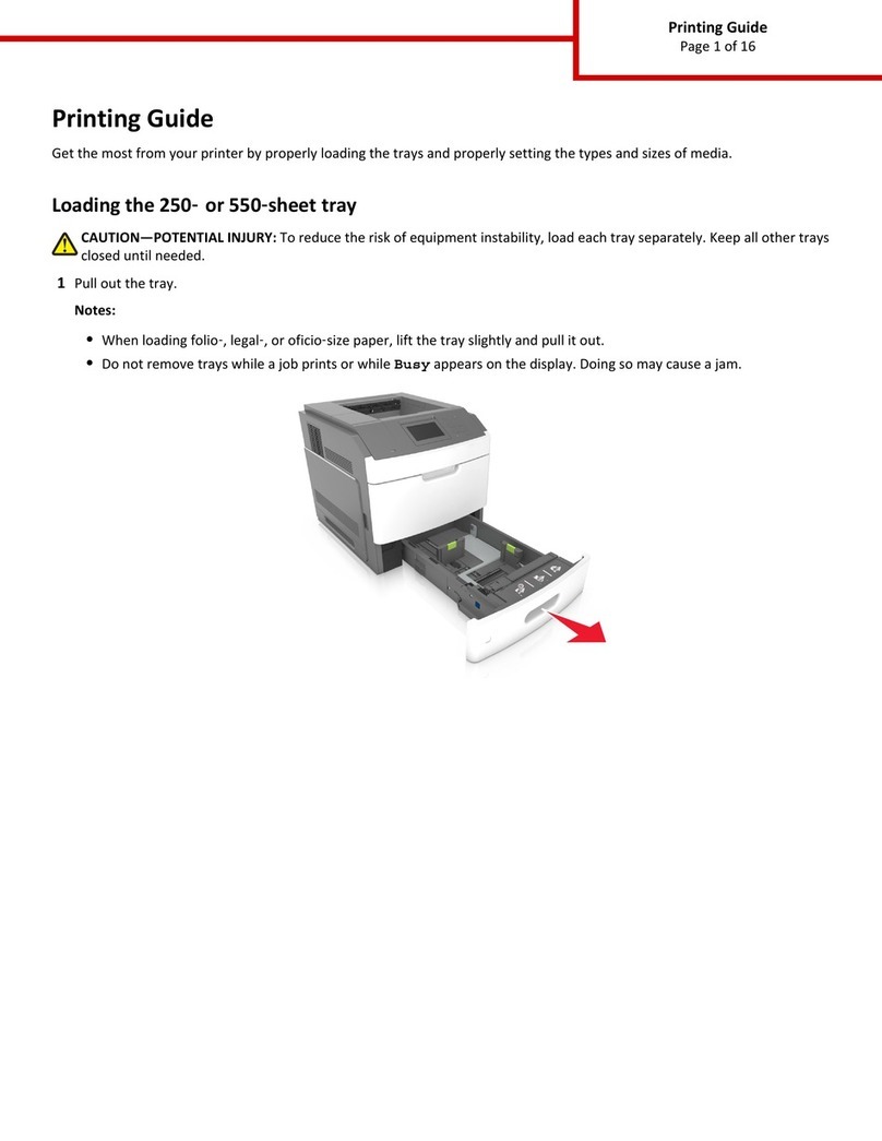Lexmark MS810de Configuration guide