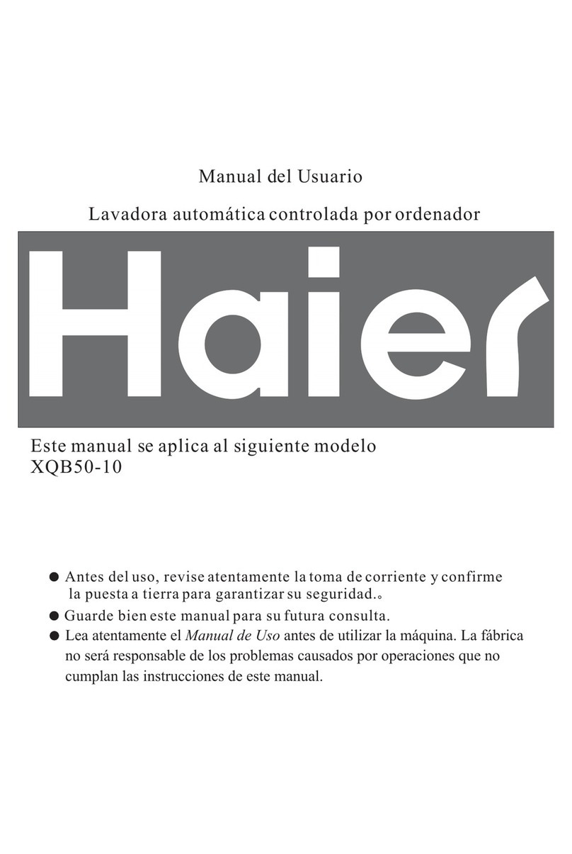 Haier XQB50-10 User guide Haier XQB50-10 User guide