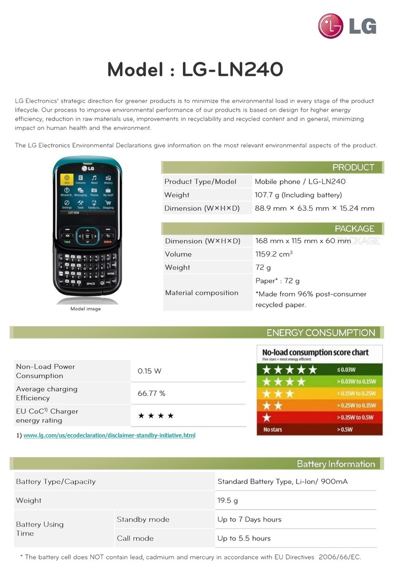 LG LN240 User manual