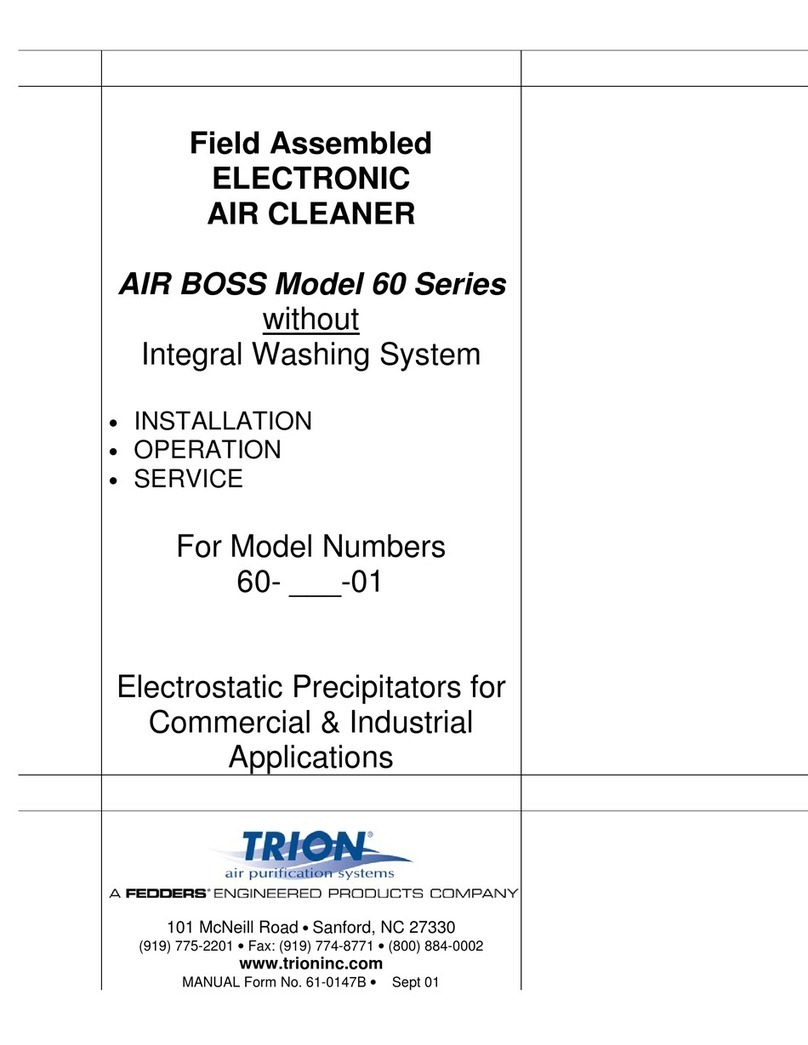 Trion AIR BOSS 60 Series Installation, operation & service Trion AIR BOSS 60 Series Installation, operation & service
