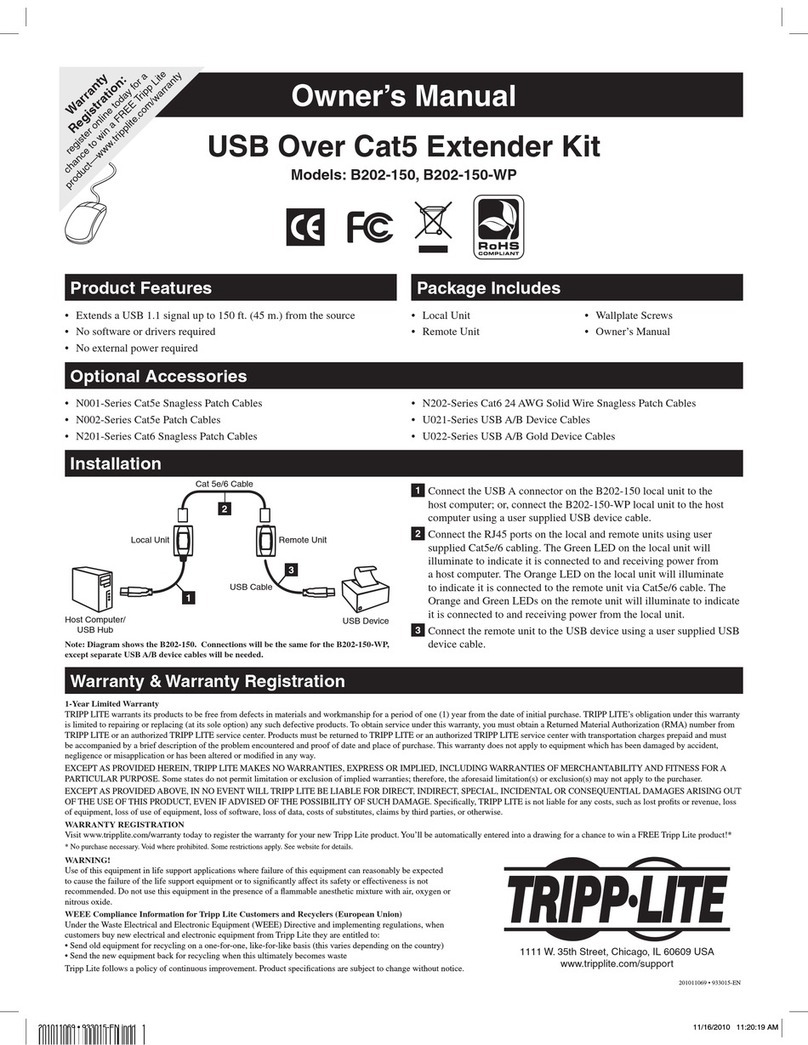 Tripp Lite B202-150 User manual