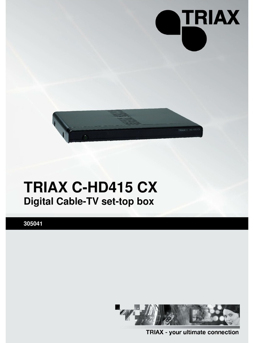 Triax C-HD 415 CX manual