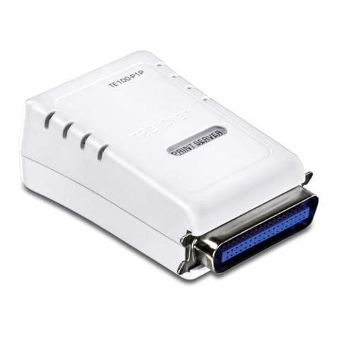 TRENDnet TE100-P1P - Parallel Print Server User manual