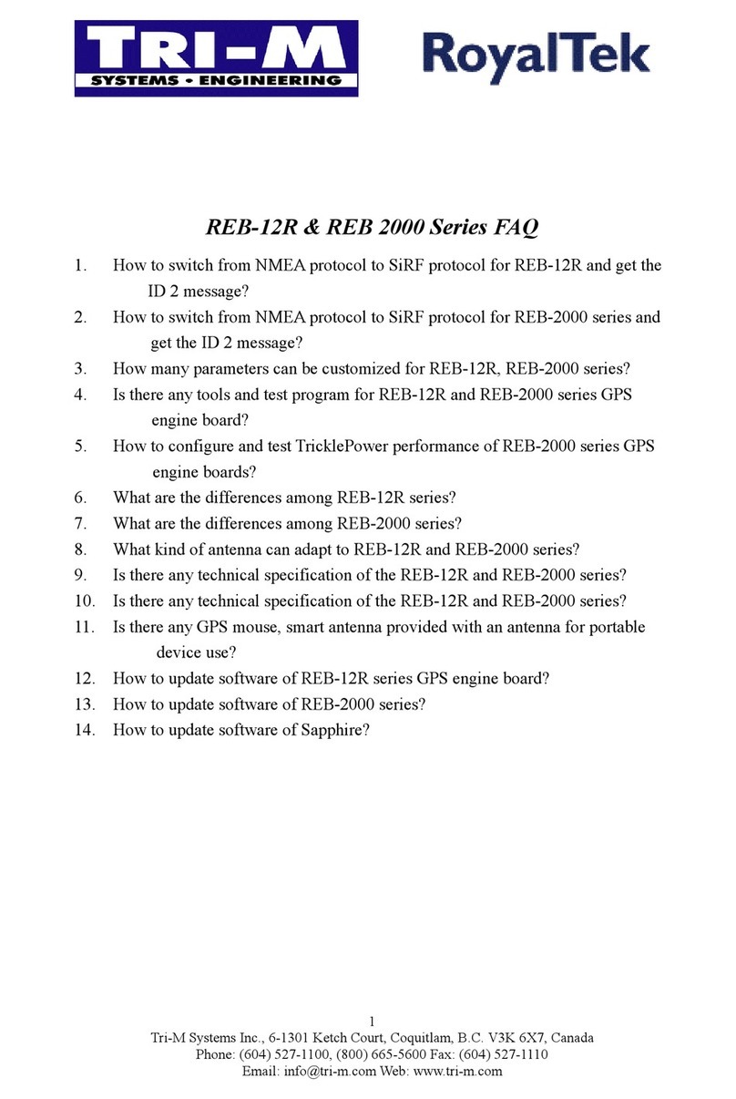 Tri-M Systems REB 2000 Series Installation guide