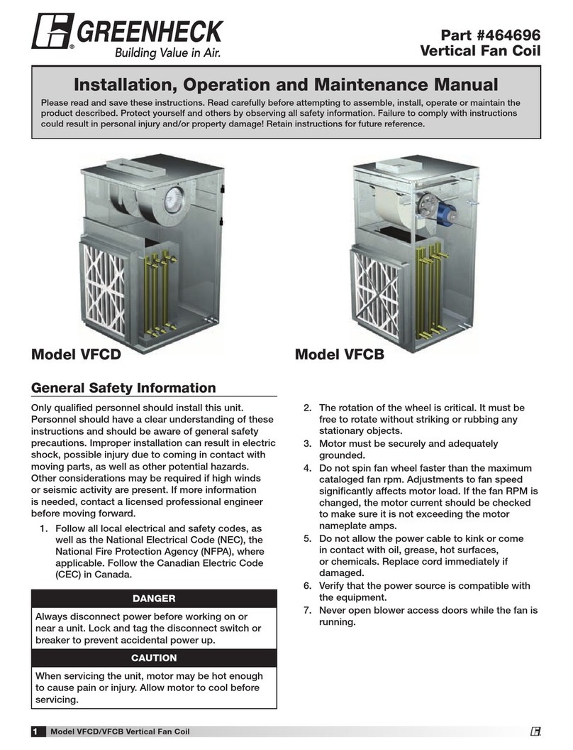 Greenheck VFCB User manual
