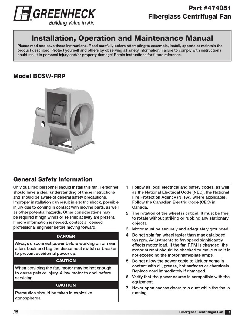 Greenheck 474051 User manual