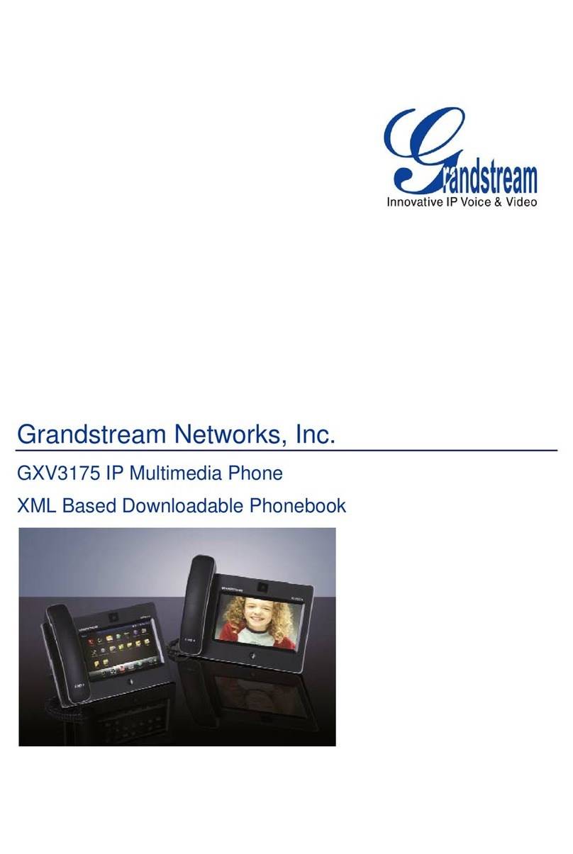 Grandstream Networks GXV3175 Xml based downloadable phonebook User manual
