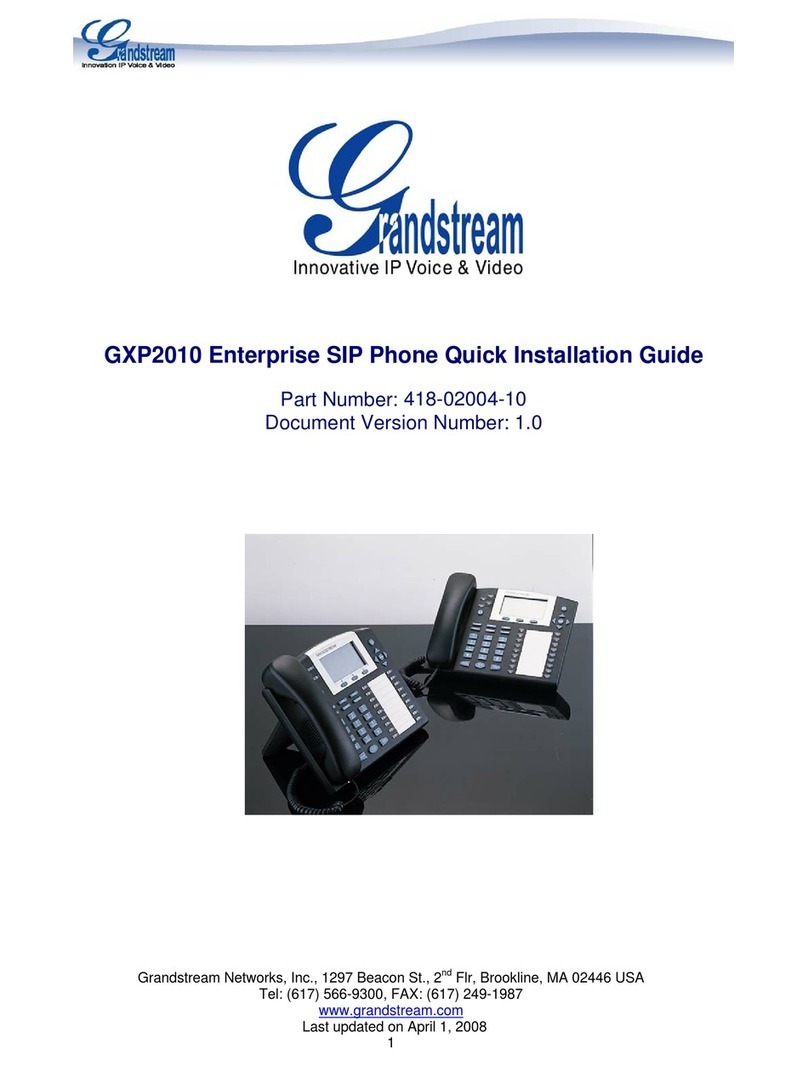 Grandstream Networks Grandstream GXP-2010 Quick installation guide