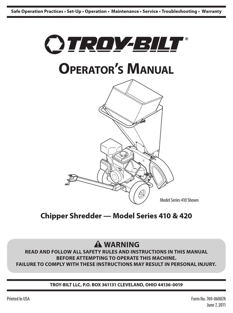 Troy-Bilt 410 Series Operator's manual