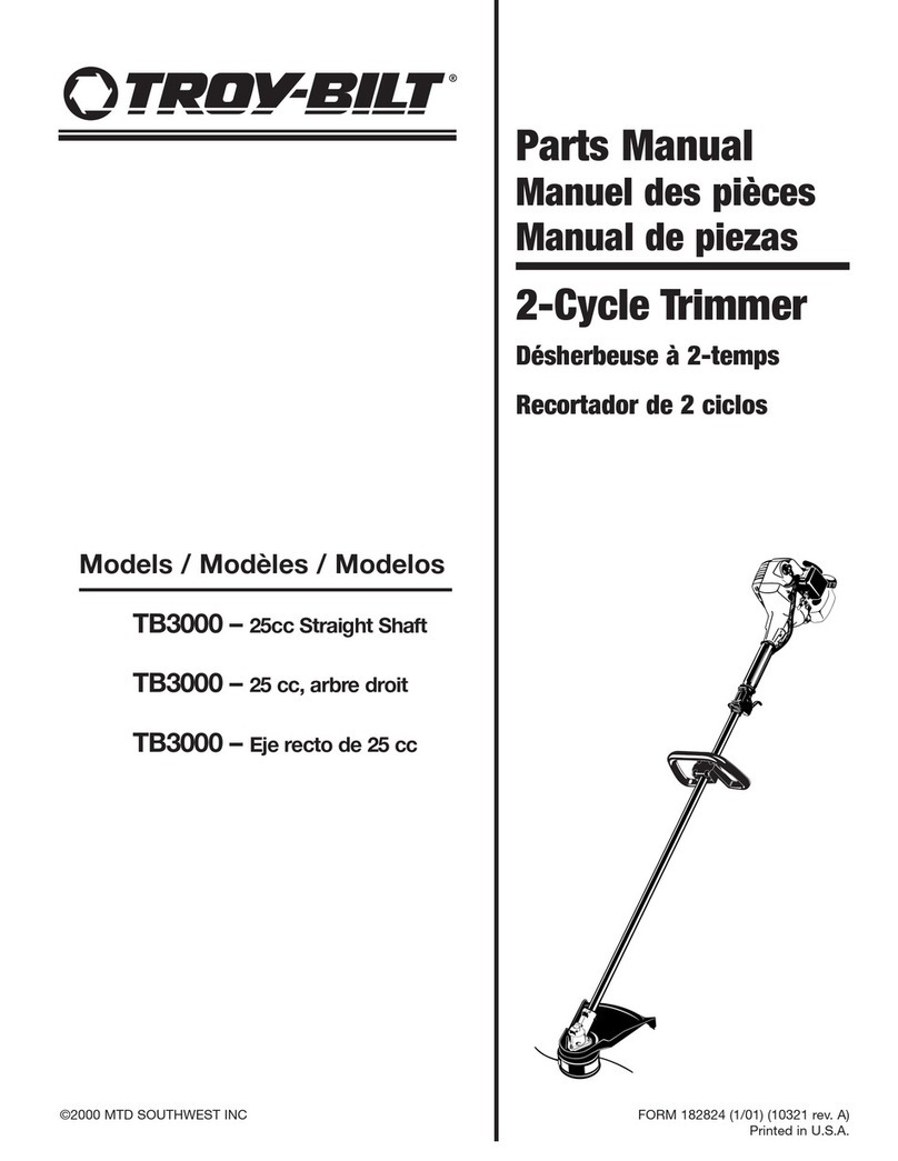 Troy-Bilt TB3000 parts manual