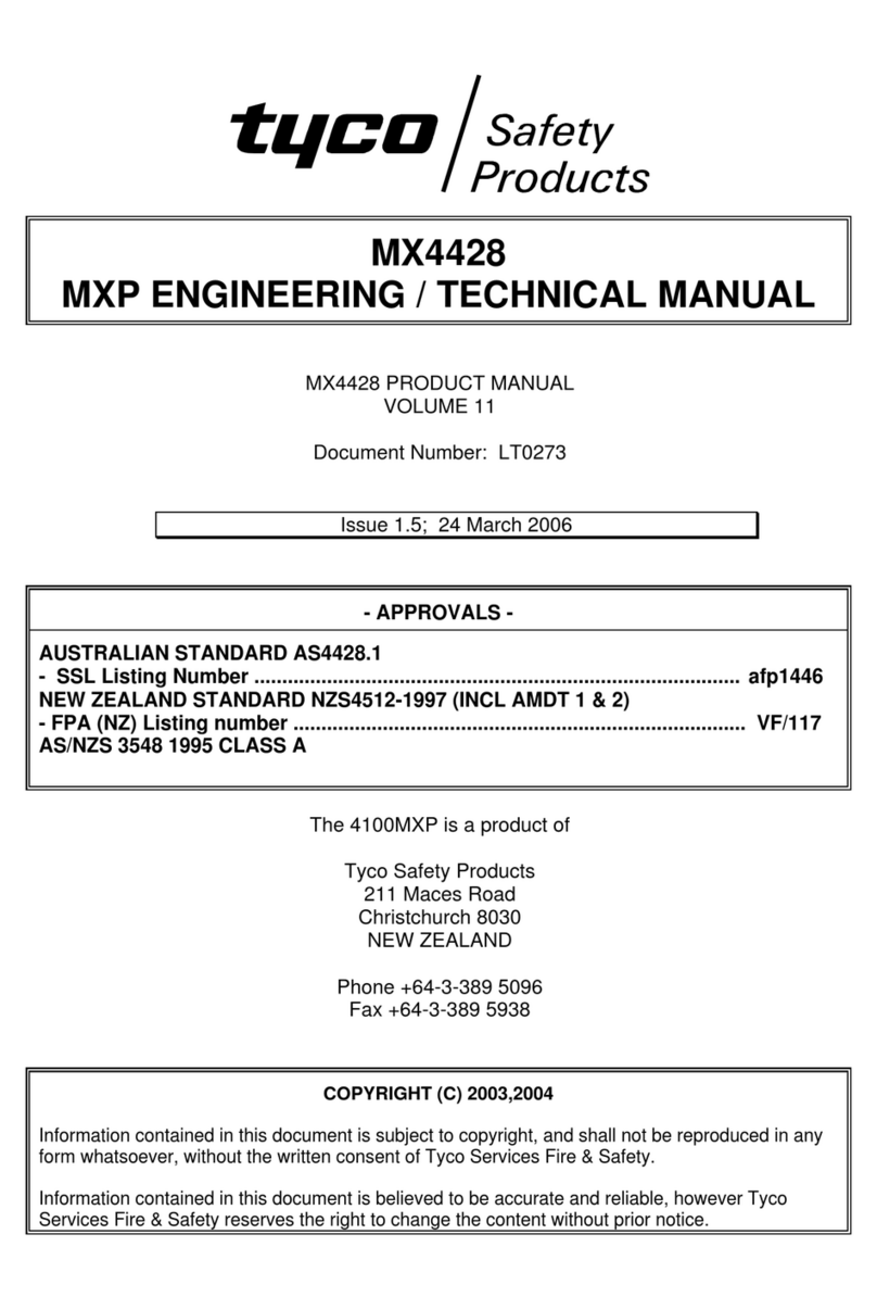 Tyco MX4428 Technical manual