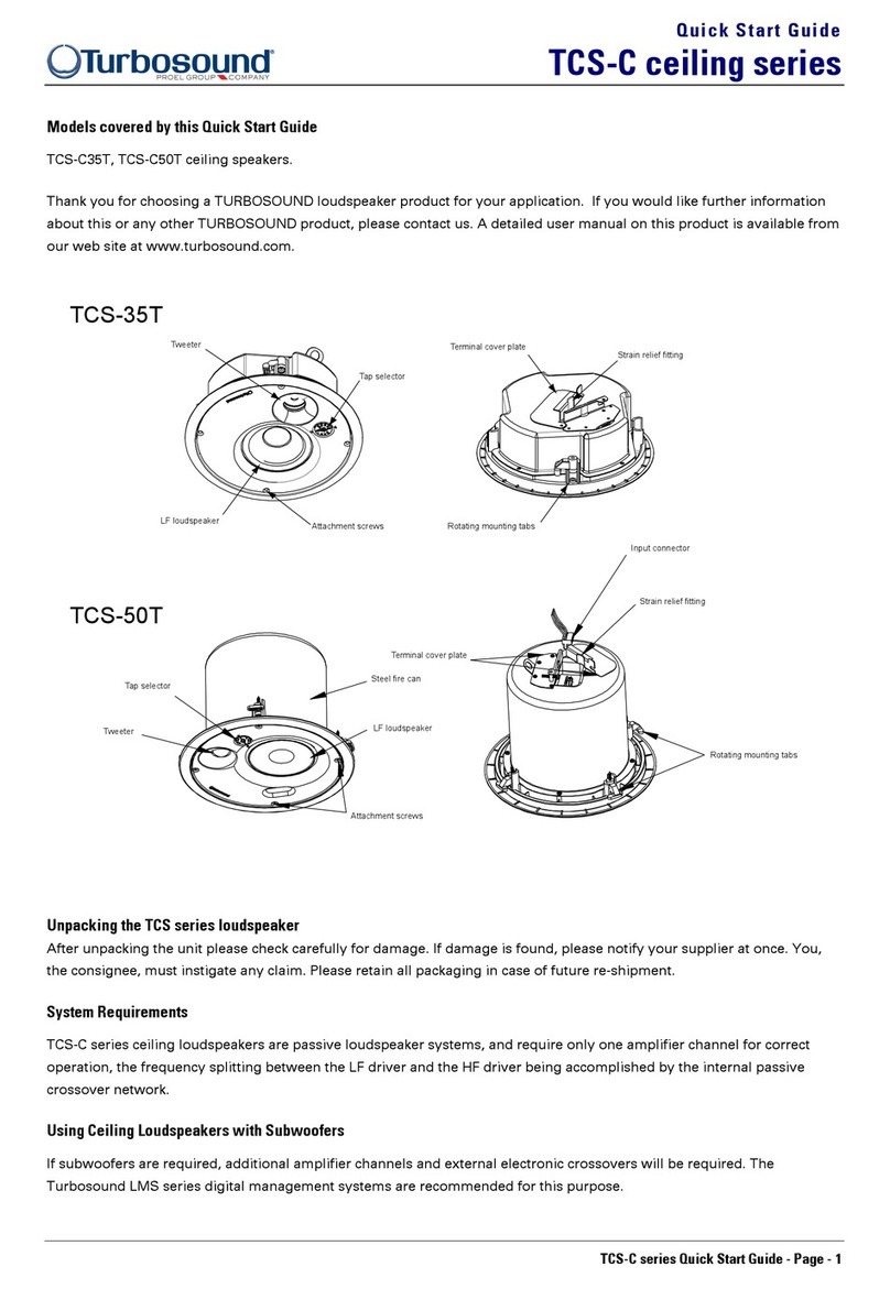 Turbosound TCS-C50T User manual
