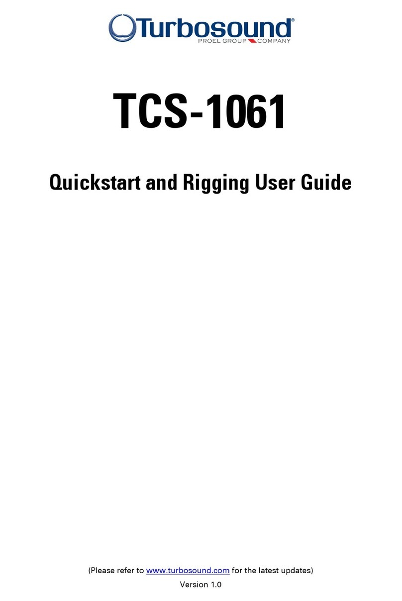 Turbosound TCS-1061 Quickstart and rigging User manual