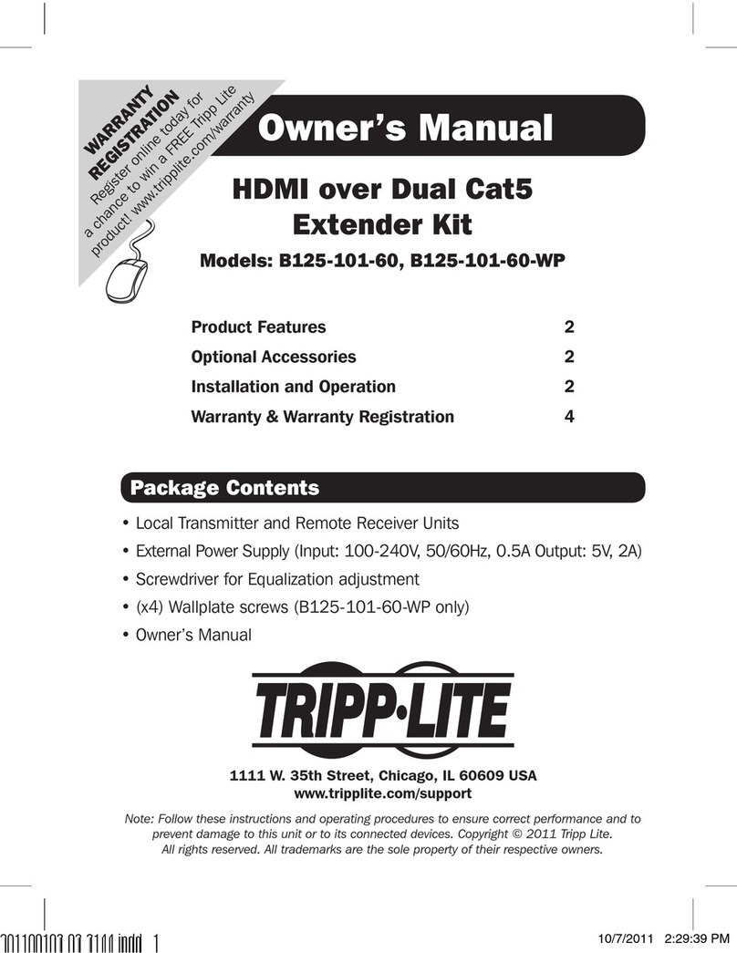 Tripp Lite B125-101-60-WP User manual