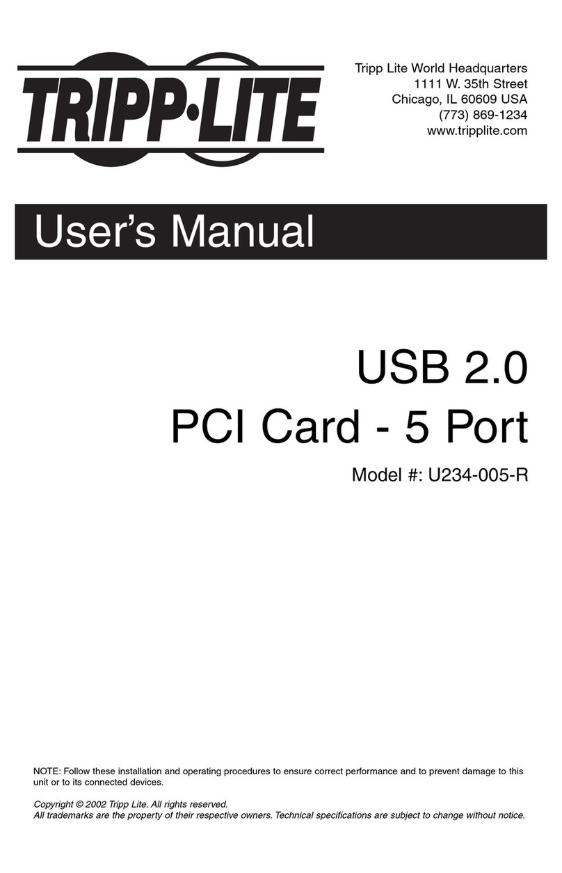 Tripp Lite U234-005-R user manual