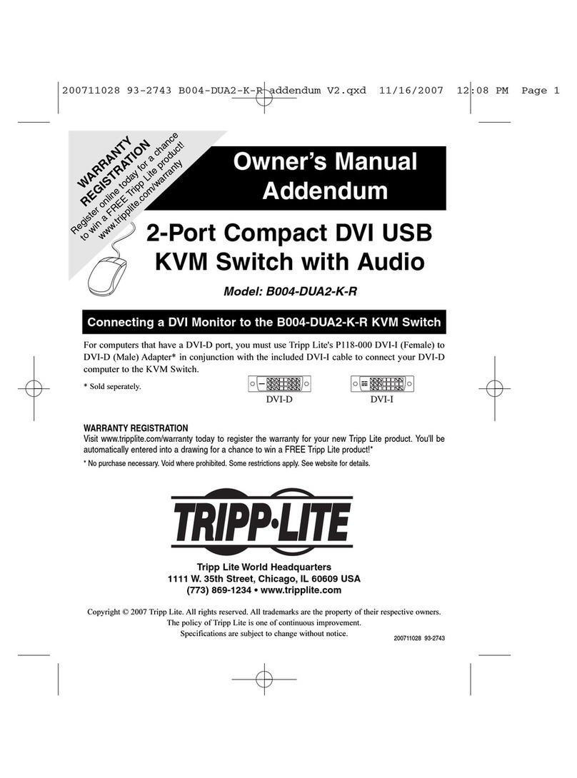 Tripp Lite B004-DUA2-K-R Installation and operating instructions