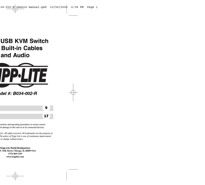 Tripp Lite B034-002-R User manual