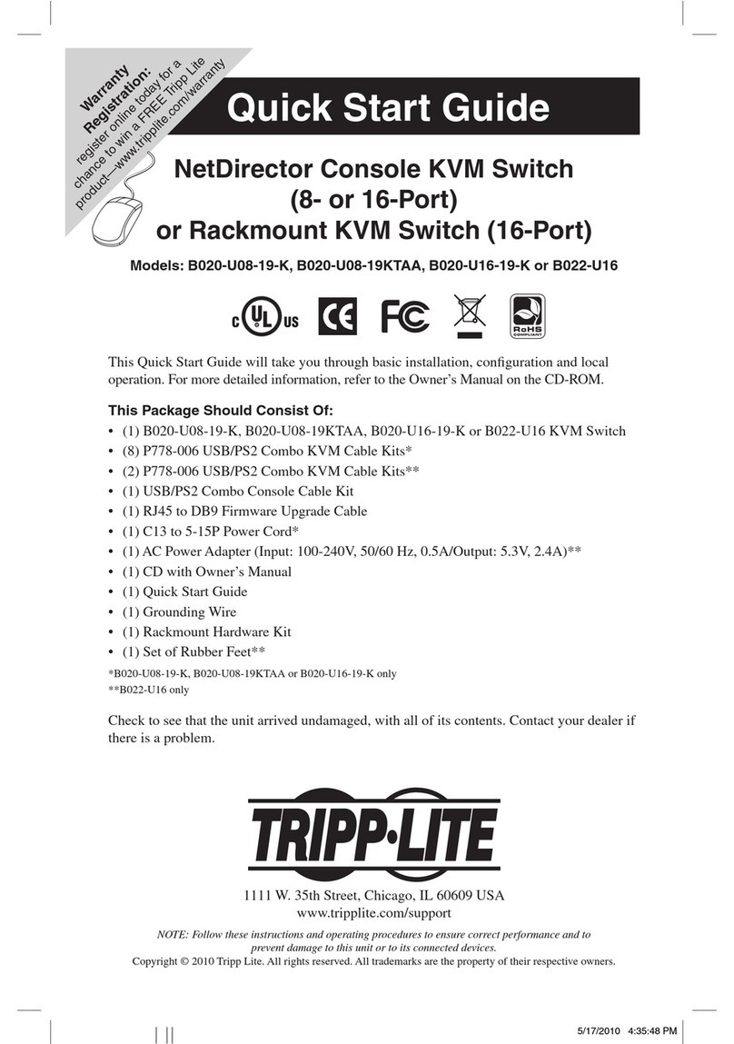 Tripp Lite NerDirector B020-U08-19KTAA User manual