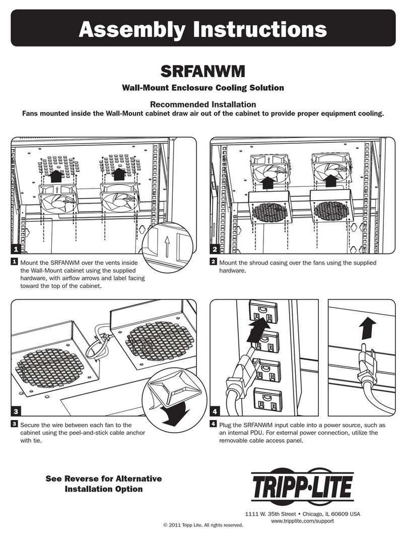 Tripp Lite SRFANWM User manual Tripp Lite SRFANWM User manual