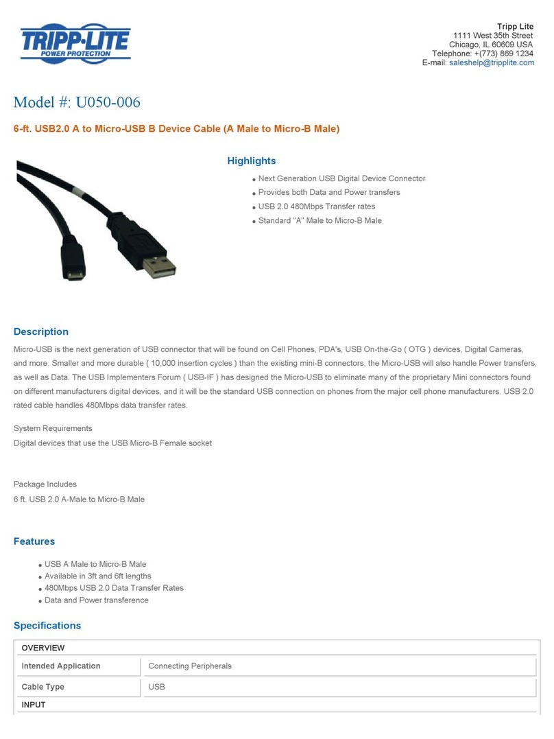 Tripp Lite U050-006 Specifications
