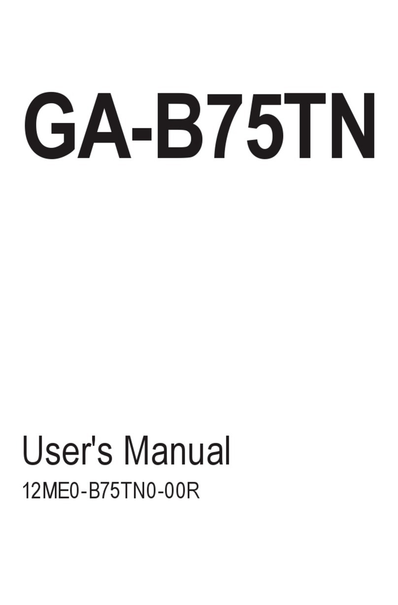 Gigabyte GA-B75TN User manual
