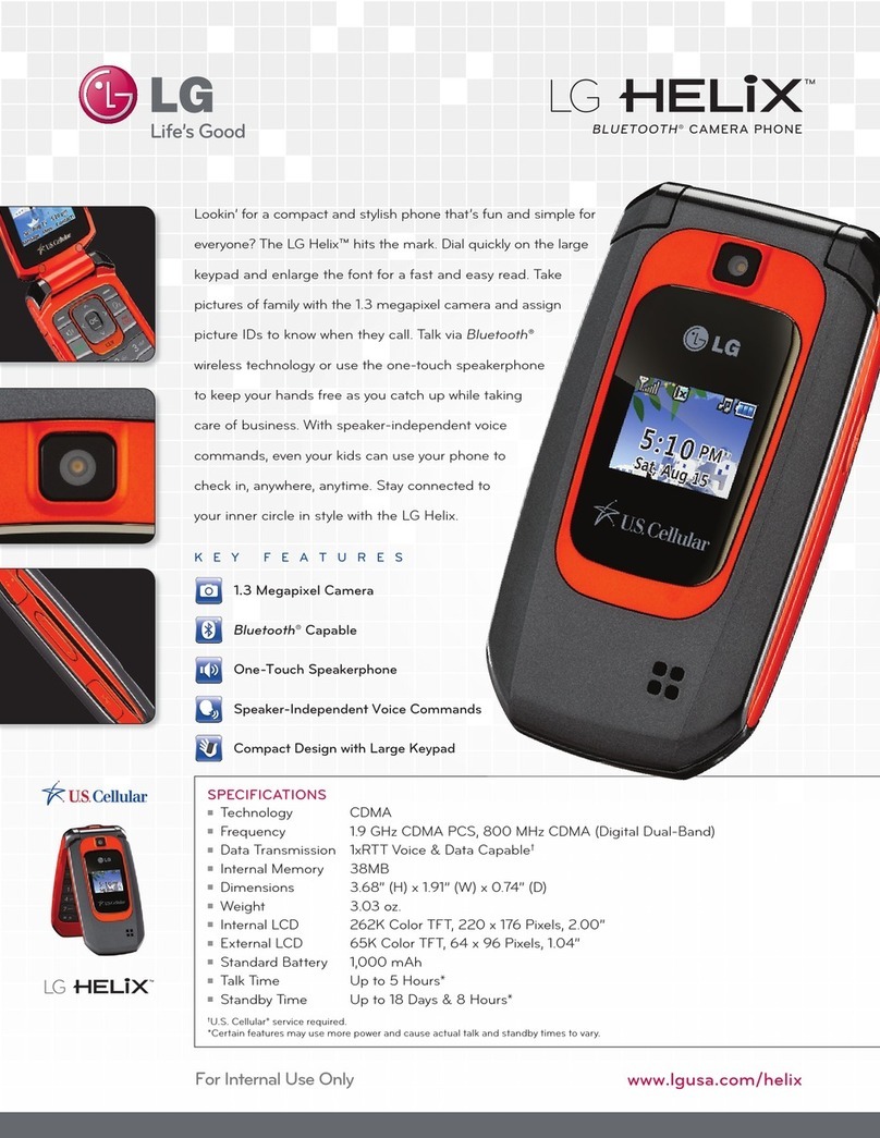 LG UX310 User manual
