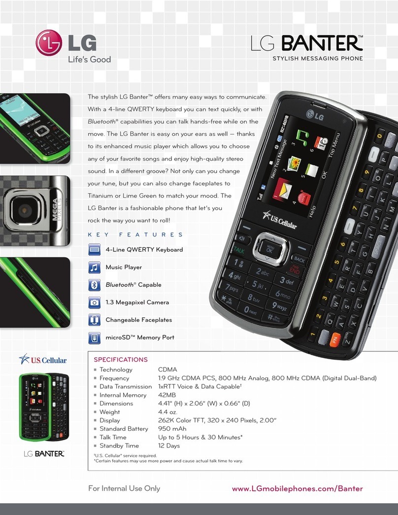 LG US Cellular UX265 Banter User manual